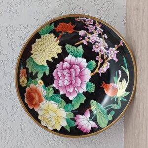 Vintage Hanging Bowl Brass Dish Wall Decor Asian Chinese Decorative Wall Art